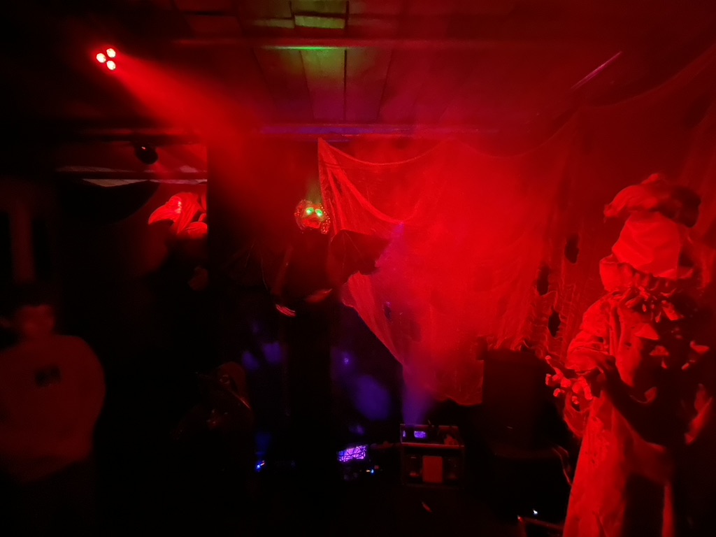 Red fog and glowing eyes
