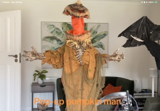 The Pop-up Pumpkin Man